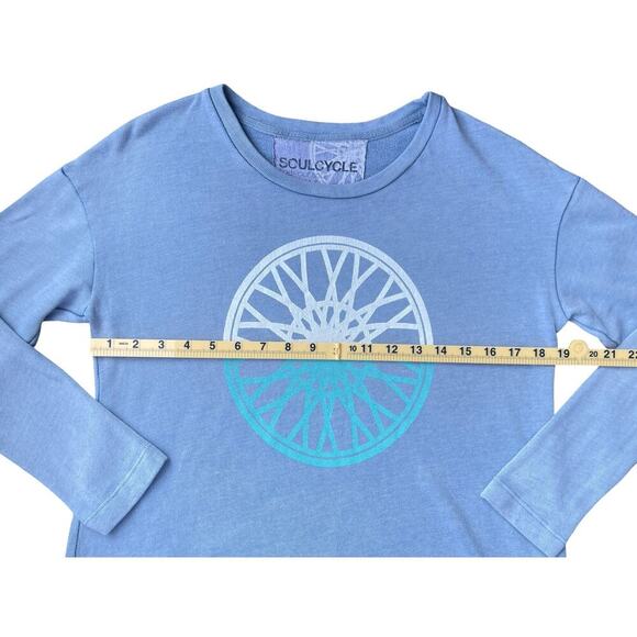 Soul Cycle Long Sleeve Graphic SOULHAMPTON Drawstring Pullover Tee - Size Small - Picture 6 of 13